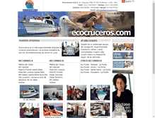 Tablet Screenshot of ecocruceros.com